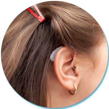 Miniature Behind-The-Ear Hearing Aid for teen